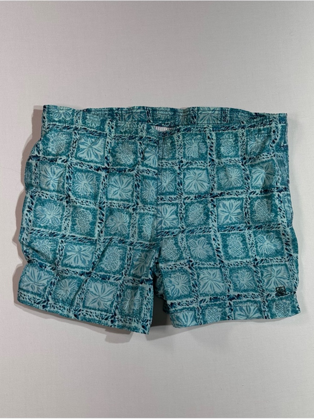 Vintage Givenchy Activewear Abstract Print Swim Trunks